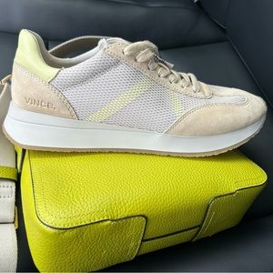 VINCE Ohara suede leather Sneakers